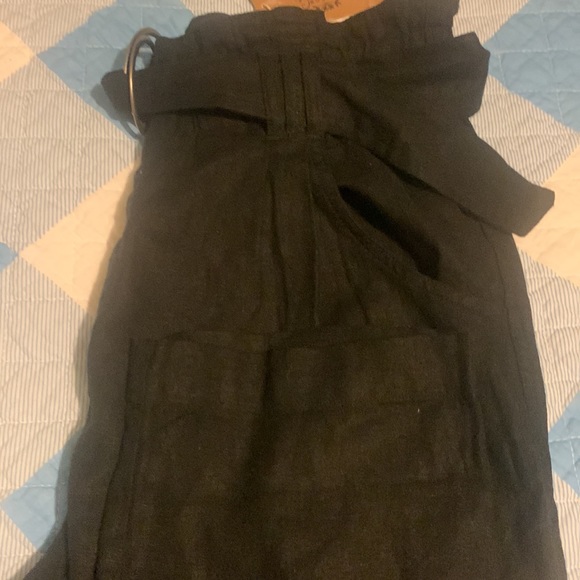 New mason & belle Women's Paperbag Waist Pants Black Size medium - Picture 8 of 10